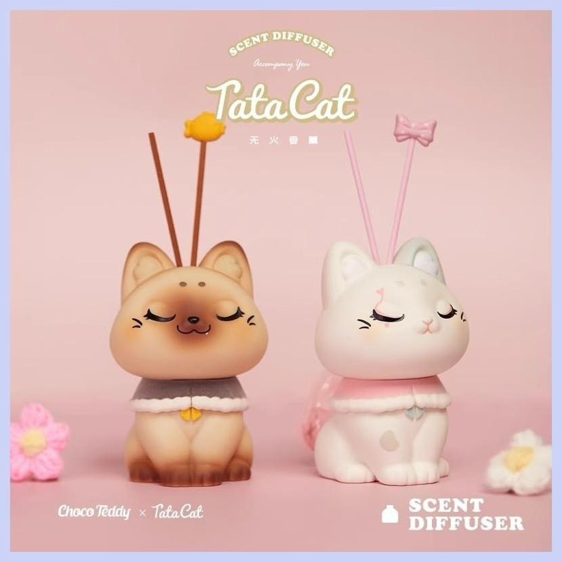 พร้อมส่งจากไทย Choco Teddy x Tata cat Scent กล่องจุ่มแมว #แมวน้ำหอม
