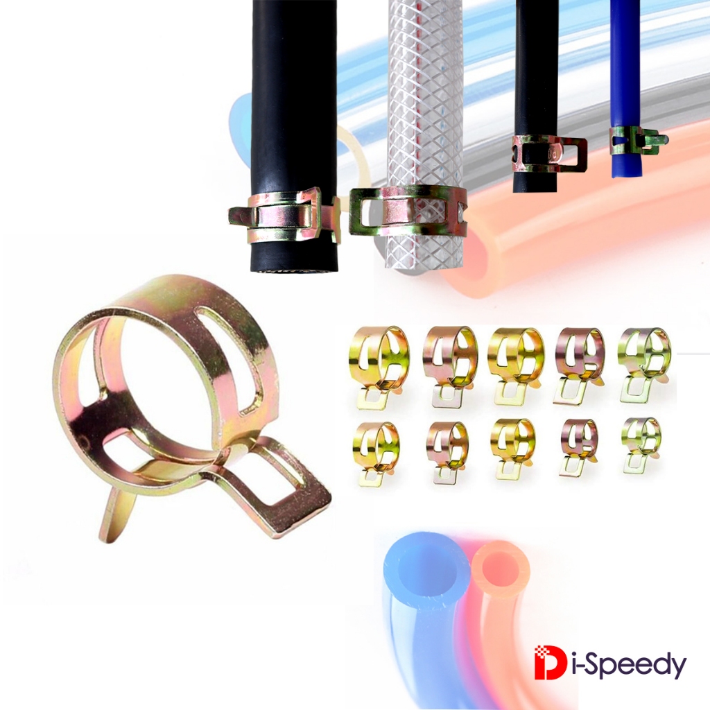 แพ็ค 10 ชิ้น Spring Clamp Fastener สปริงรัดท่อ แคลมป์รัดสาย เข็มขัดรัดท่อ - รูปที่ 2