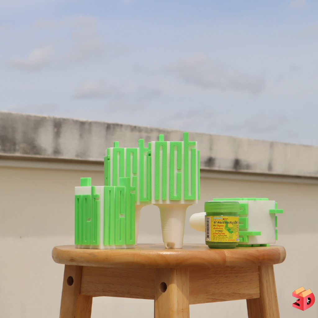 ไม่ใช่แท่งไฟ แต่คือ ชุดแต่งยาดมหงส์ไทย บงวุ้นกรอบ!!! งาน3Dprint ผิวเส้น ไม่มีแถมพวงกุญแจแต่มีรูร้อย