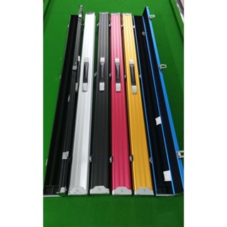 กล่องอลูมิเนียมหัวเลส 2 ท่อนสำหรับใส่ไม้คิว 2 ท่อนความยาว120