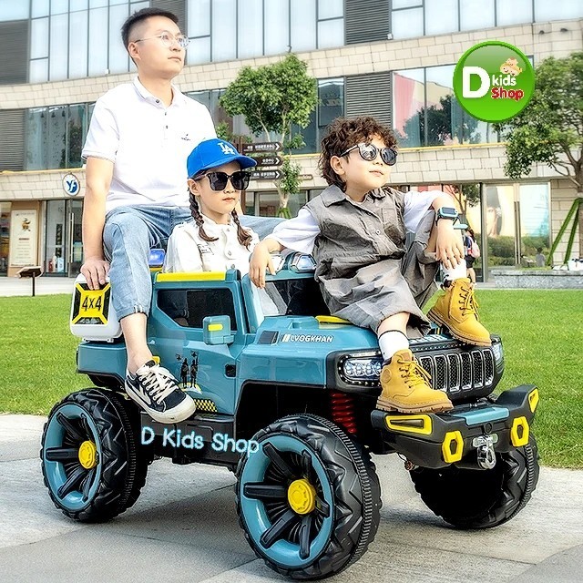 YV2 ใหญ่ 2 ที่นั่ง รถแบตเตอรี่เด็ก รถเด็กนั่งทรง HUMMER Model ขับเคลื่อน 4 ล้อ 4×4 รุ่นใหม่ล่าสุด MN20455 ราคา ถูกที่สุด ดีลบีเคเค แกลเลอรีภาพที่ 3
