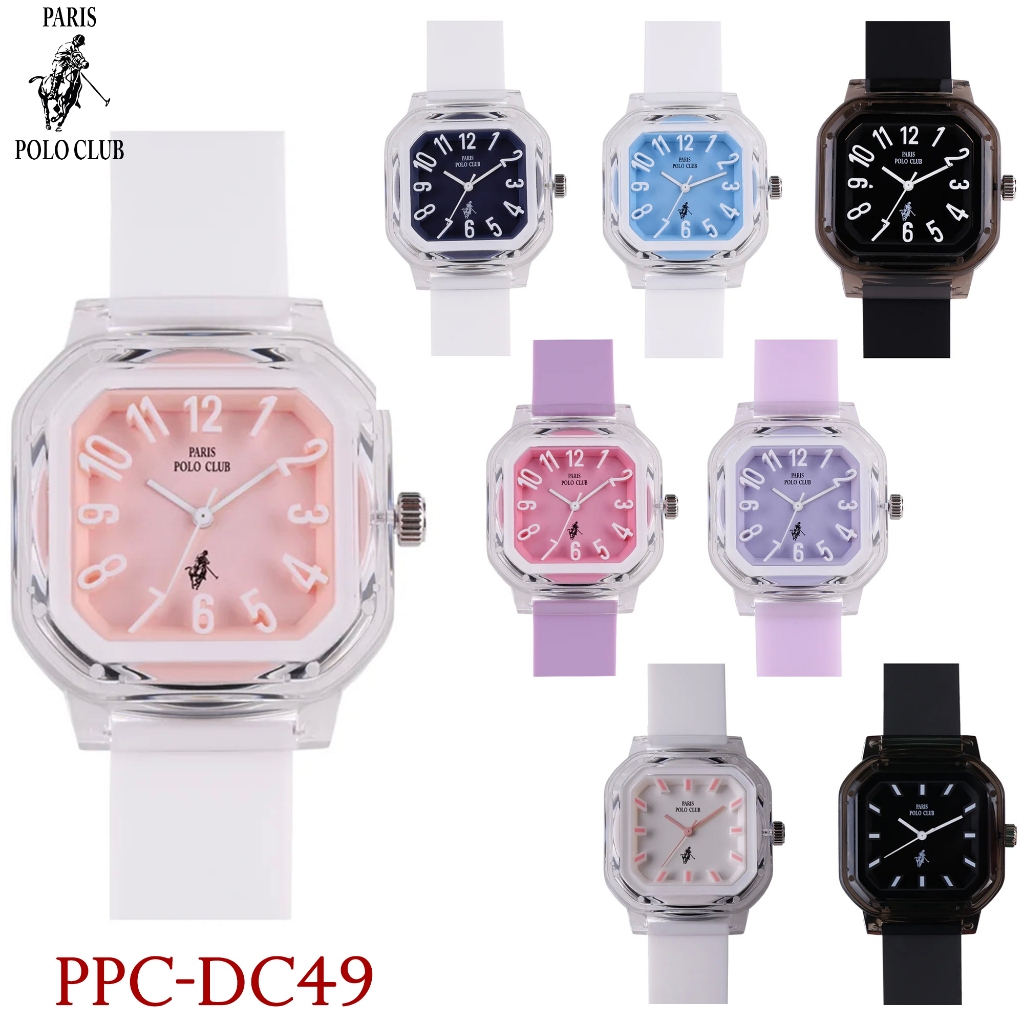 Paris Polo Club นาฬิกาข้อมือผู้หญิง สายซิลิโคน รุ่น PPC-DC49A / PPC-DC49B