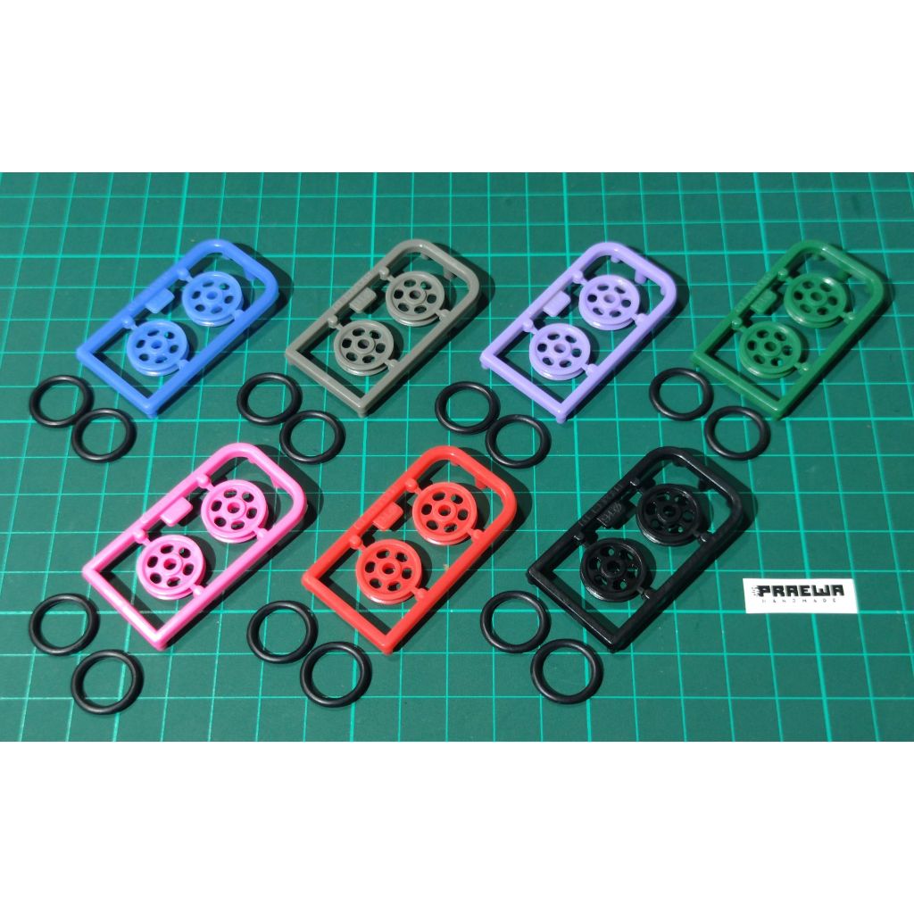 โรลเลอร์ขอบยาง 16mm ทีเด็ด OPB Upgrade! - Low Friction Plastic Rollers W/Rubber Rings (16mm)