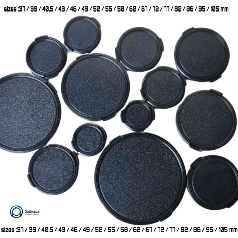 ฝาปิดเลนส์ Plastic Snap On Front Lens Cap Cover For SLR DSLR Camera  37mm-105mm