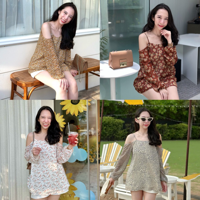 𝘽𝙚𝙡𝙡𝙚 𝙏𝙤𝙥 - CAYLA.APPARELS เสื้อแขนยาว เปิดไหล่