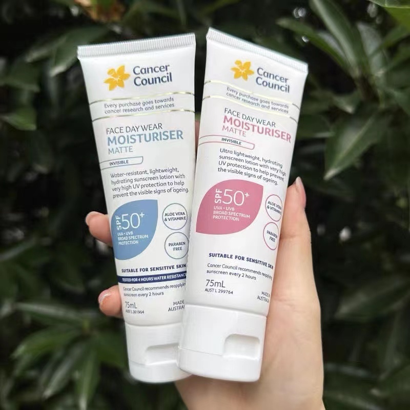 ของแท้ % Cancer Council Australia Face Day Wear Moisturiser Matte SPF 50+ UVA UVB 75 ml