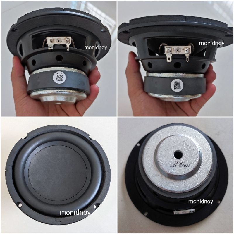 SU HK 6.5 นิ้ว ( 1ดอก ) 4โอม 100W แม่เหล็กเข้มสูง Y35  เสียงเบสแน่นๆ ฟังเพราะ แรงไม่แพ้ตัว2โอม
