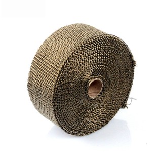 ผ้าพันท่อไอเสีย 5 เมตร ฉนวนกันความร้อนหุ้มท่อไอเสีย ฉนวนกันค…