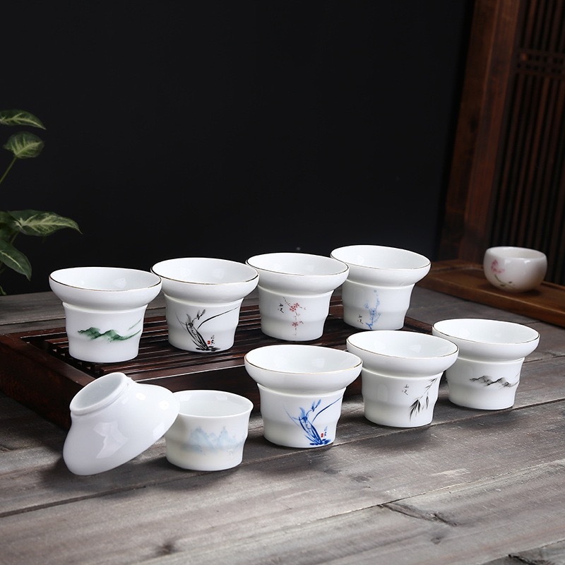ที่กรองชาเซรามิค 脂釉茶漏滤网 陶瓷过滤器 ceramic tea strainer / filter