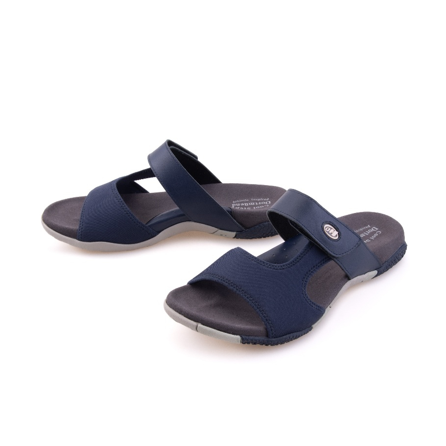 Dortmuend F-Series Elle JF712 015-000 Navy Blue รองเท้าส้นเตี้ยเพื่อสุขภาพ เท้าแบน อุ้งเท้าสูง