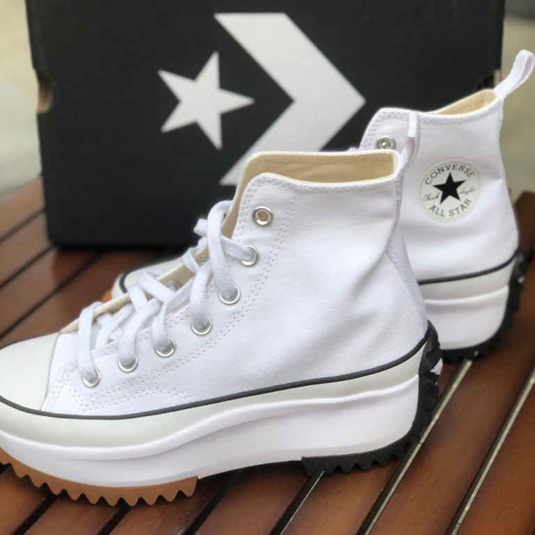 *พร้อมส่ง*แท้💯%* รองเท้าผ้าใบ Converse Run Star High Top Black/White/ รองเท้าผ้าใบผู้ชายและผู้หญิง