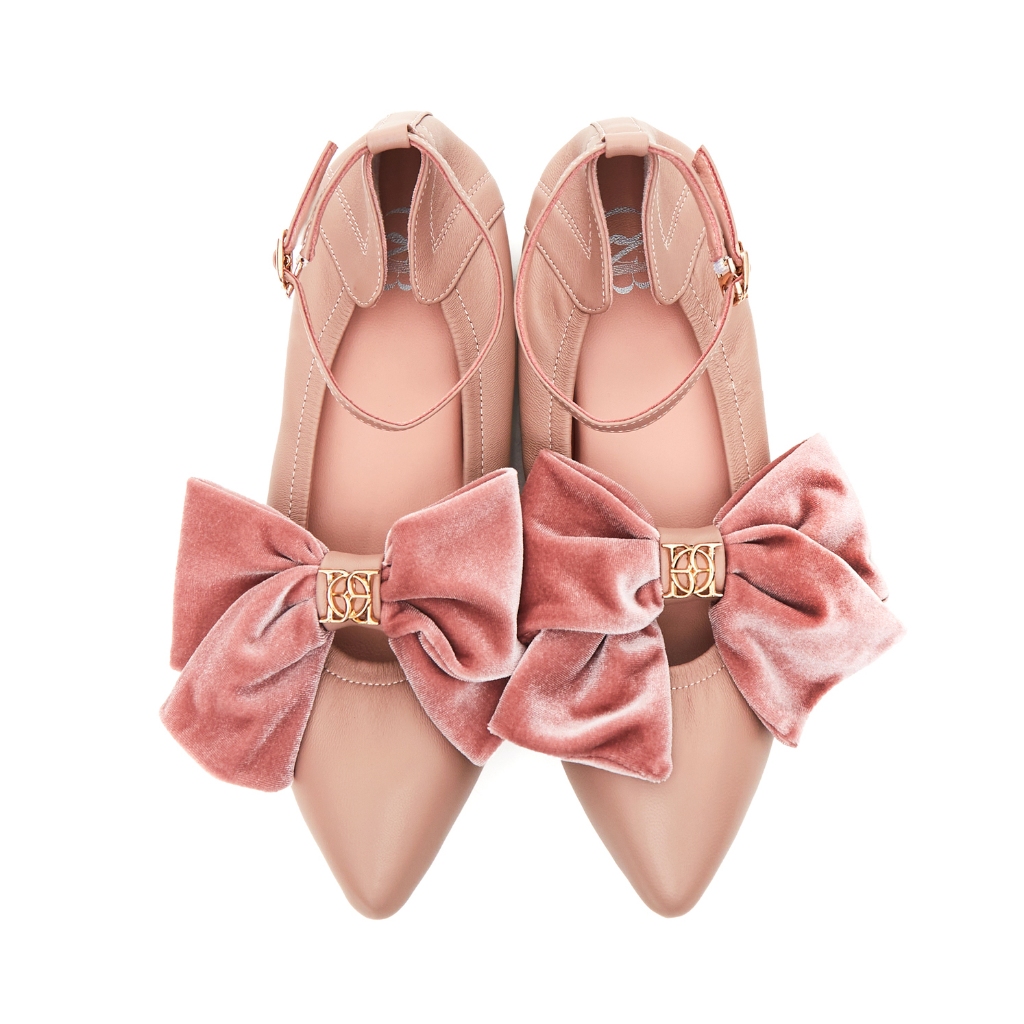 O&B รองเท้าหนังแกะ รุ่น HEPBURN WALDORF IN TEDDY PINK-11159SS11404F_U4PIXX