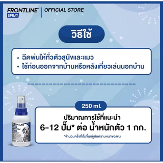 Frontline Spray 100 ml.ฟรอนท์ไลน์ สเปรย์ 100ซีซี (Exp.7-2028)