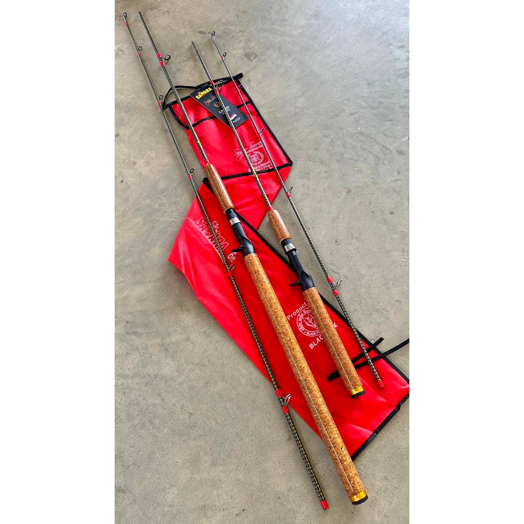 คันเบ็ดซาฮาร่า เวท10-20lb. คันสปิ้น-เบท 6-10ฟุต ตีเหยื่อปลอม ตกสปิ๋ว หน้าดิน