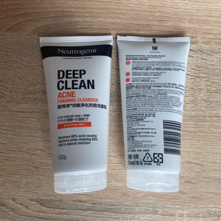 Neutrogena Deep Clean Acne Foaming Cleanser 150 กรัมโฟมล้างหน้า นูโทรจีนา ดีพ คลีน คลีนเซอร์ Neutrogena DC