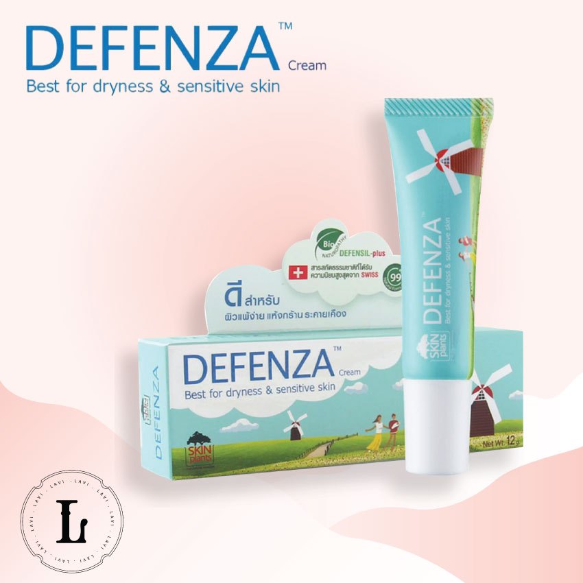 SKINPLANTS Defenza® Cream 12 g ครีมแก้แพ้และบำรุงสูตรธรรมชาติ ดีสำหรับผิวแพ้ง่าย
