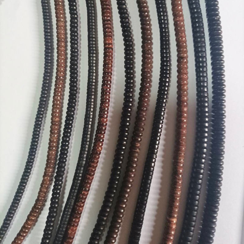 สร้อยกะลาแท้ งานสวย สีดำ สีน้ำตาล ขนาด จิ๋ว เล็ก กลาง ใหญ่