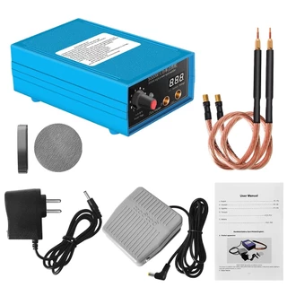 เครื่องเชื่อมจุดไฟ พลังงานสูง 5000W/8000W DIY 18650 พร้อมเท้าที่ถอดออกได้ และปากกาบัดกรีแบตเตอรี่ สําหรับนิกเกิล