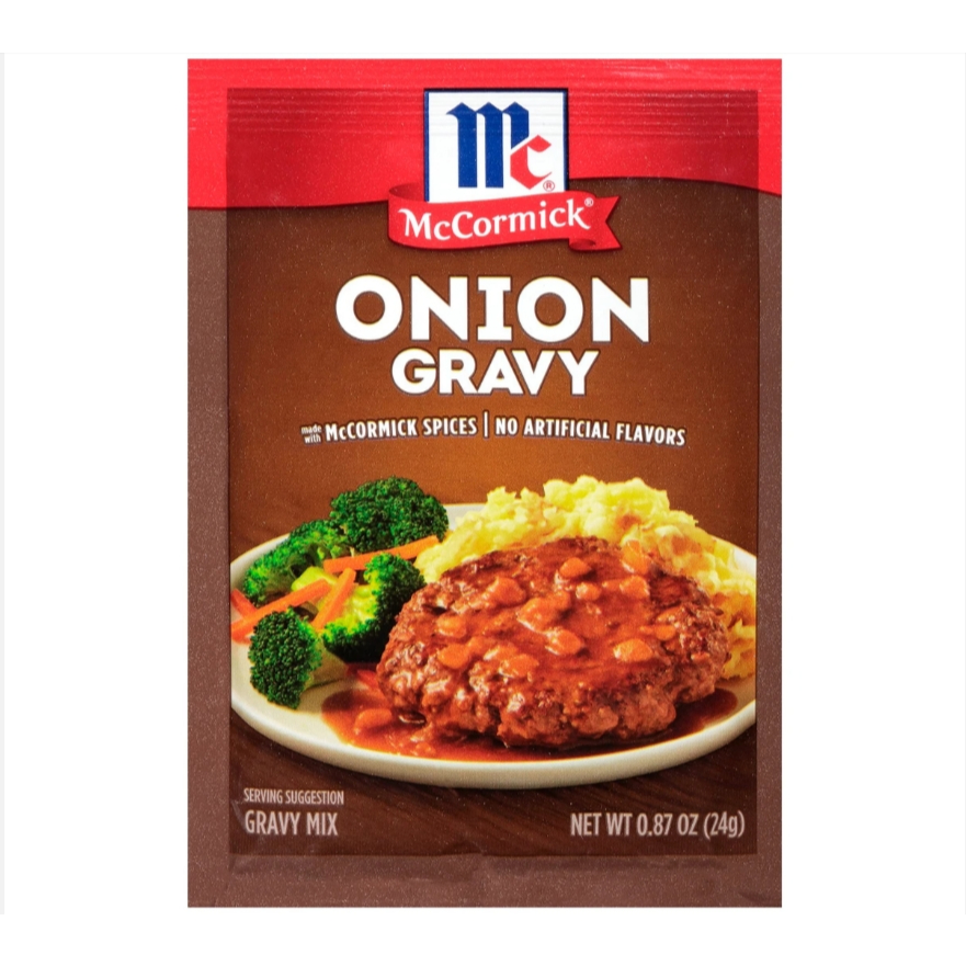 แม็คคอร์มิค ซอสเกรวี่ชนิดผง รสหัวหอม 24 ก. McCormick Onion Gravy Mixed 24 G.