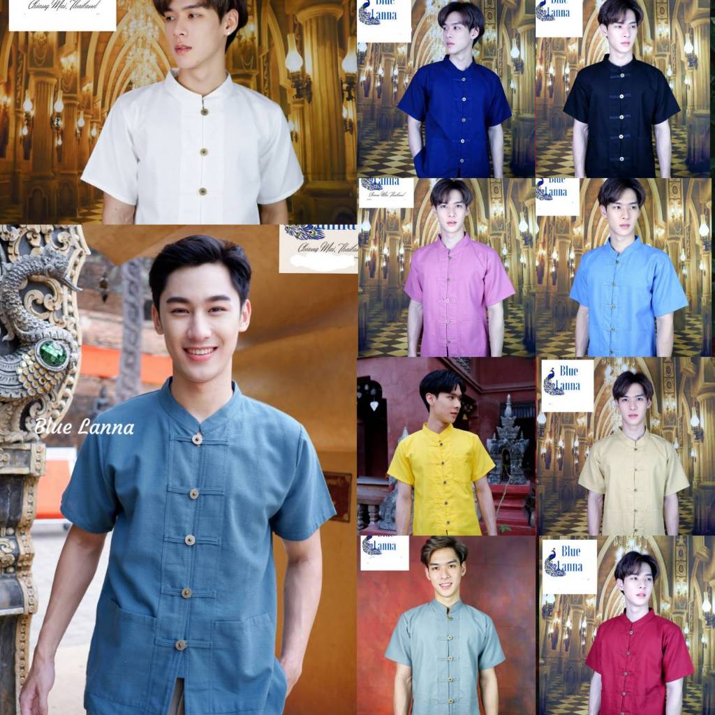 เสื้อเมืองเหนือผู้ชายงานพื้นเมืองพรีเมียม 008