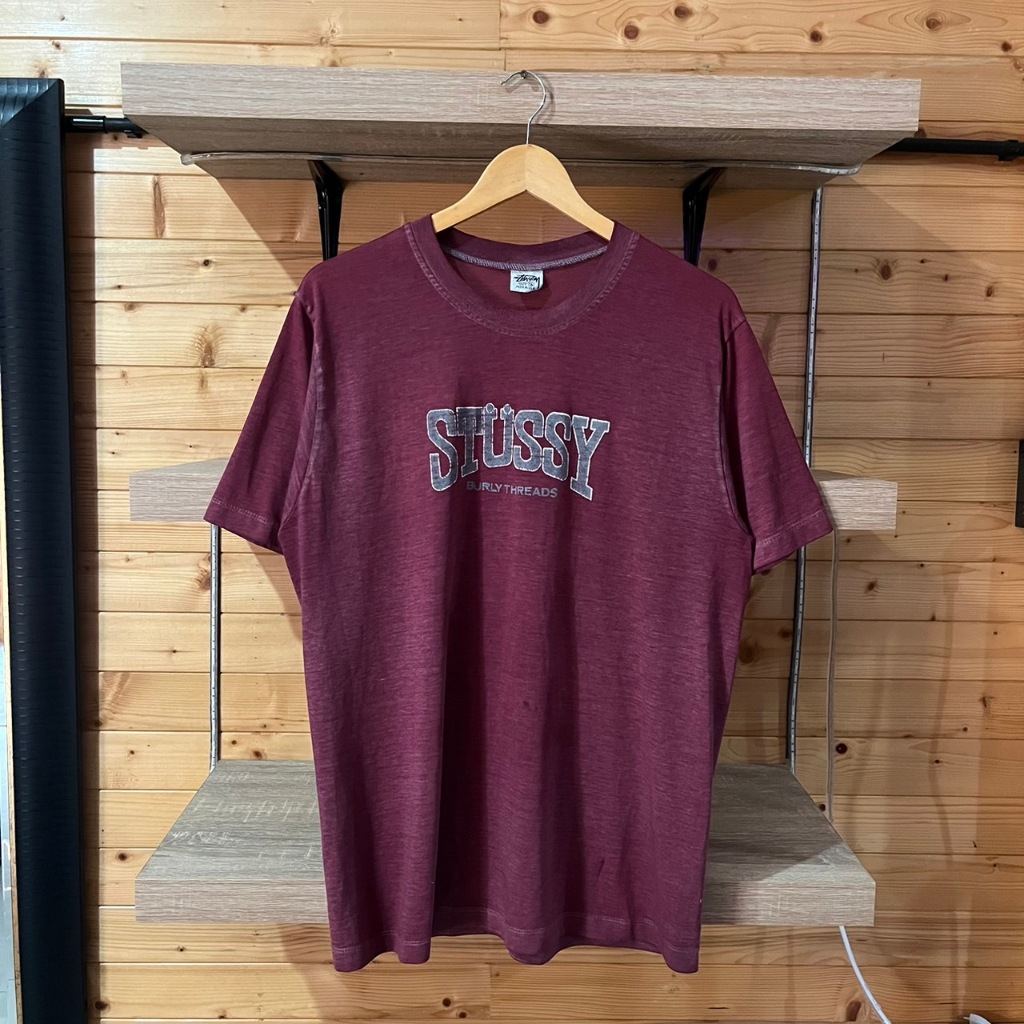 vintage stussy burly threads t shirt