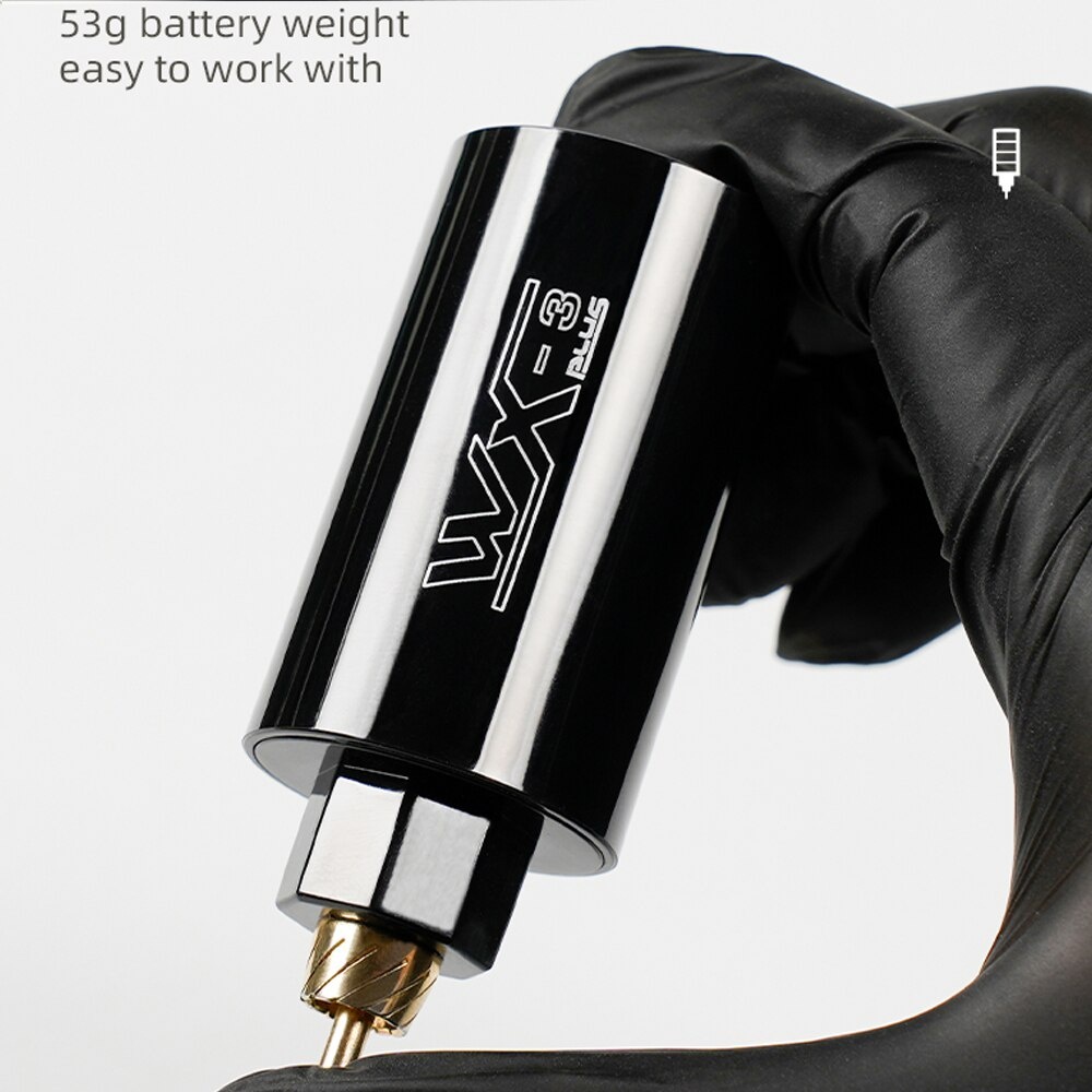 พาวเวอร์ซัพพลายสักไร้สาย หน้าจอ LED 1500mAh RCA แบบพกพา ปรับได้ สําหรับเครื่องสักปากกาโรตารี่