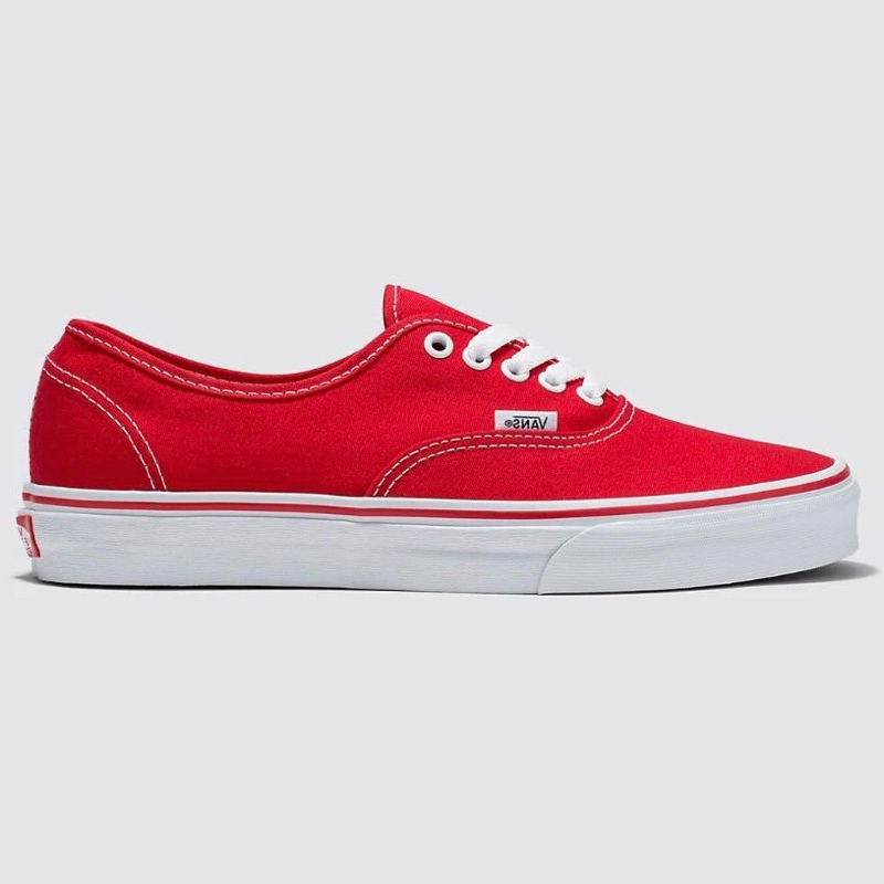 VANS AUTHENTIC RED SNEAKERS สินค้ามีประกันแท้