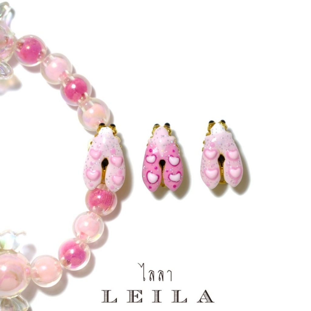 Leila Amulets แมลงภู่คำหลวง Baby Leila Collection (พร้อมกำไลตามรูป)