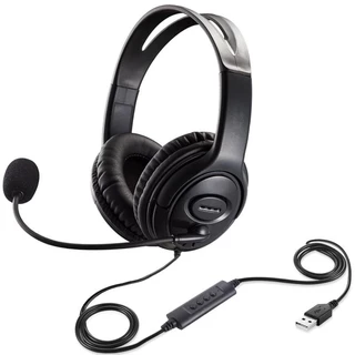 Headset หูฟังแบบครอบหู for Office Business for Zoom Skype Light Weight แฟนเทค แบบครอบหัว มีไมโครโฟน