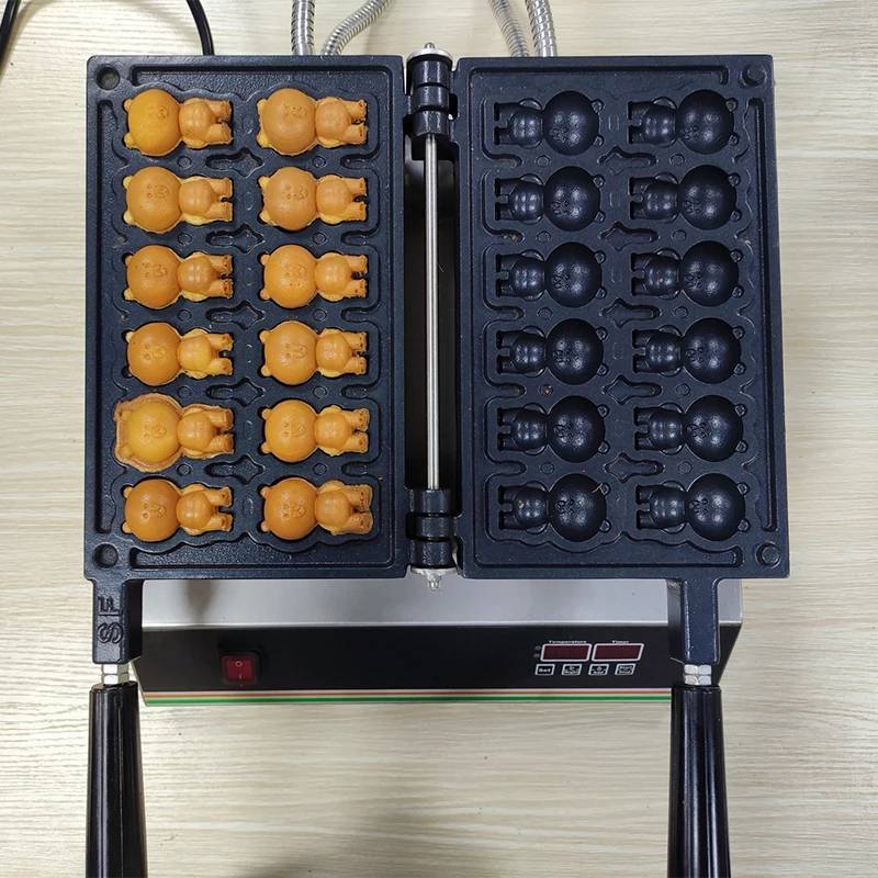 พร้อมส่ง📌 เครื่องทำวาฟเฟิลหมี 12ชิ้น waffle dessert  waffle maker เครื่องอบวาฟเฟิลไทยากิ หมีี
