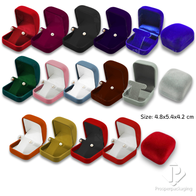 รวมกล่องกำมะหยี่ใส่เครื่องประดับ ต่างหู แบบห้อยได้ เพิ่มมูลค่า จัดโชว์เรียงได้ง่ายมีสีให้เลือก (26T)