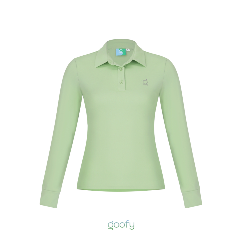 GOOFY - LEE POLO เสื้อโปโลแขนยาวทรงสวยสีสดใส
