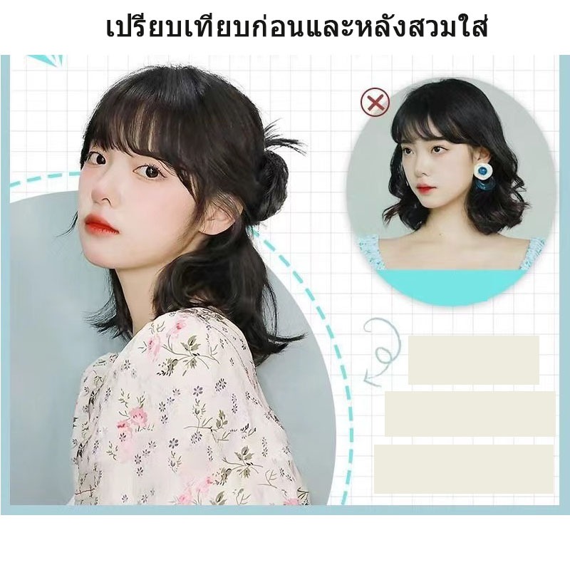 🔥พร้อมส่ง🔥หรูหรา ขนปุย บอล ดอกไม้ ตา รูปร่าง วิกผม ธรรมชาติ กิ๊บ วิกผม กระเป๋าผม เครื่องประดับผม กิ๊บหนีบผมครึ่งหัว เสกผ - รูปที่ 5