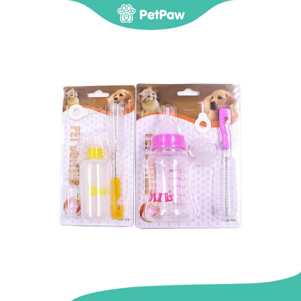 [ เข้าร่วม E-TAX] Pet8 : ขวดนมลูกสุนัข เขียว ชมพู น้ำเงิน 120 มล.(1pcs)