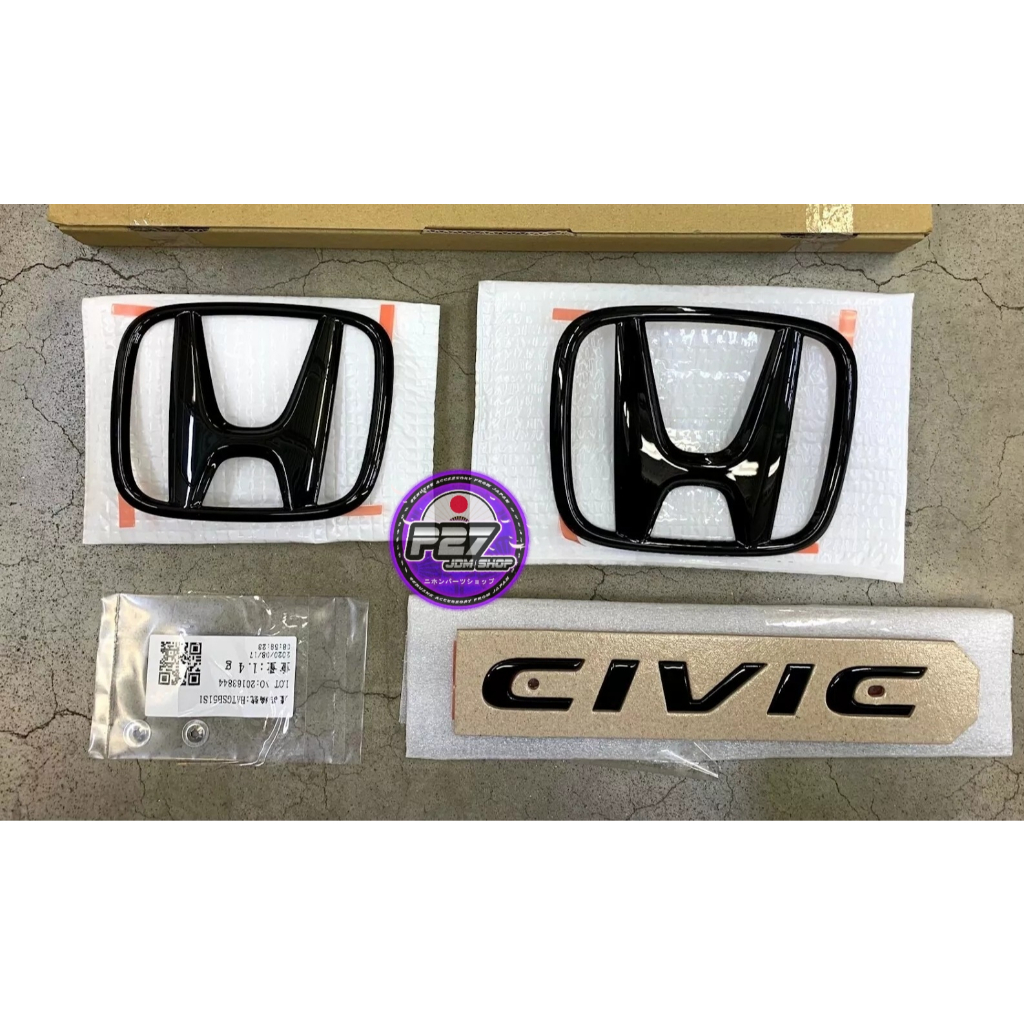 [ ของใหม่แท้ 100% ] โลโก้ / Logo รมดำ Honda Civic FC FK (Sedan / Hatchback) สินค้าแท้จากญี่ปุ่น