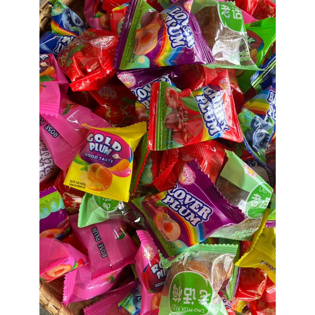 บ๊วยรวมรส (ขนาด 2 กิโลกรัม )บ๊วยแห้ง รสชาติเปรี้ยวอมหวาน