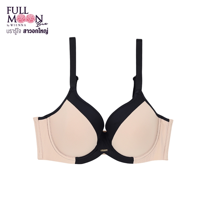 WIENNA Full Moon Bra NB41426 บรารู้ใจ สาวอกใหญ่ บราคัพใหญ่  มีโครง สีน้ำเงิน สีดำ เนื้อ ม่วงอ่อน เนื้อ นู้ดส้ม เขียว