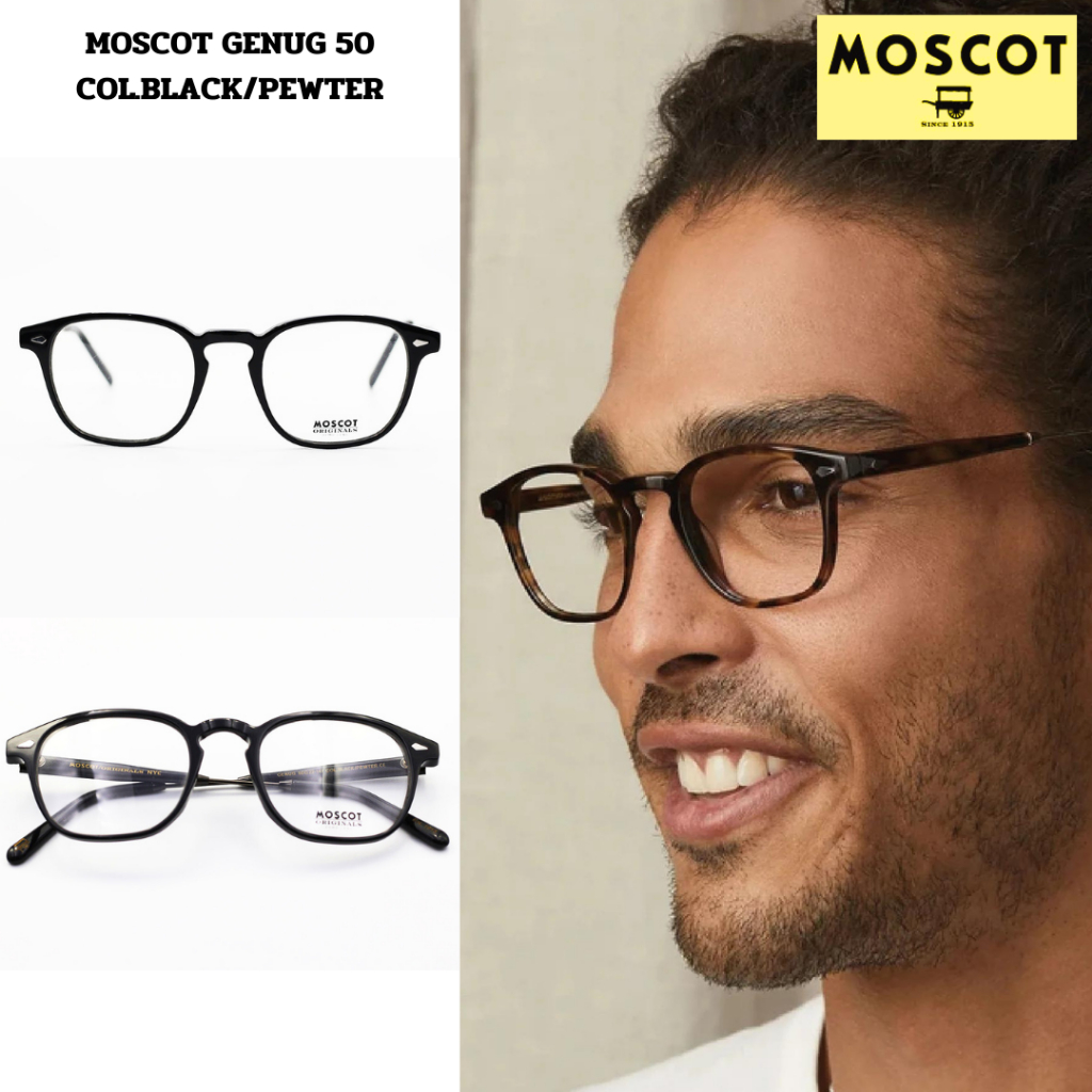แว่นตา MOSCOT GENUG 50 COL.BLACK/PEWTER