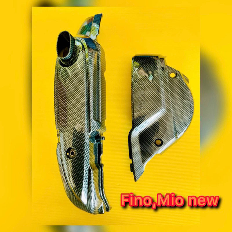 ครอบแคร้ง FINO,MIO NEW เคฟล่าดำ 5D