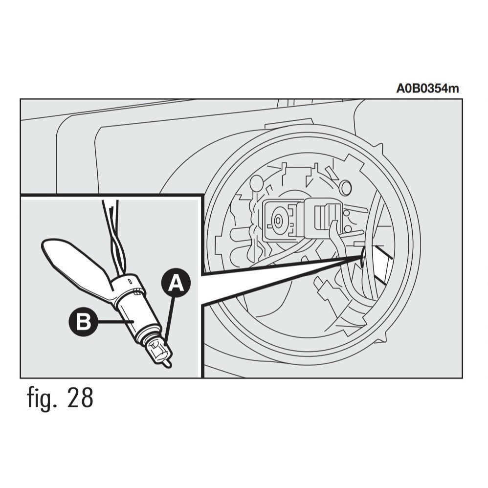 ไฟหรี่ [Front sidelight H6W] LED สำหรับ Alfa Romeo 156