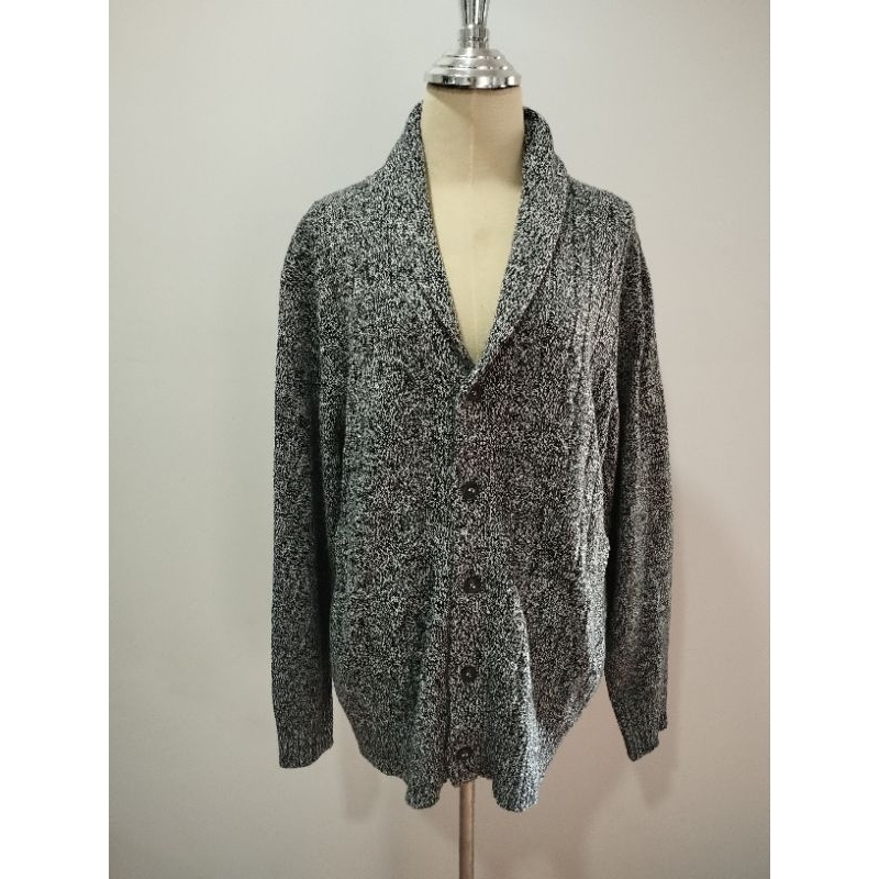 ก50 GU Knit เสื้อคาร์ดิแกนถักมีปกคอ