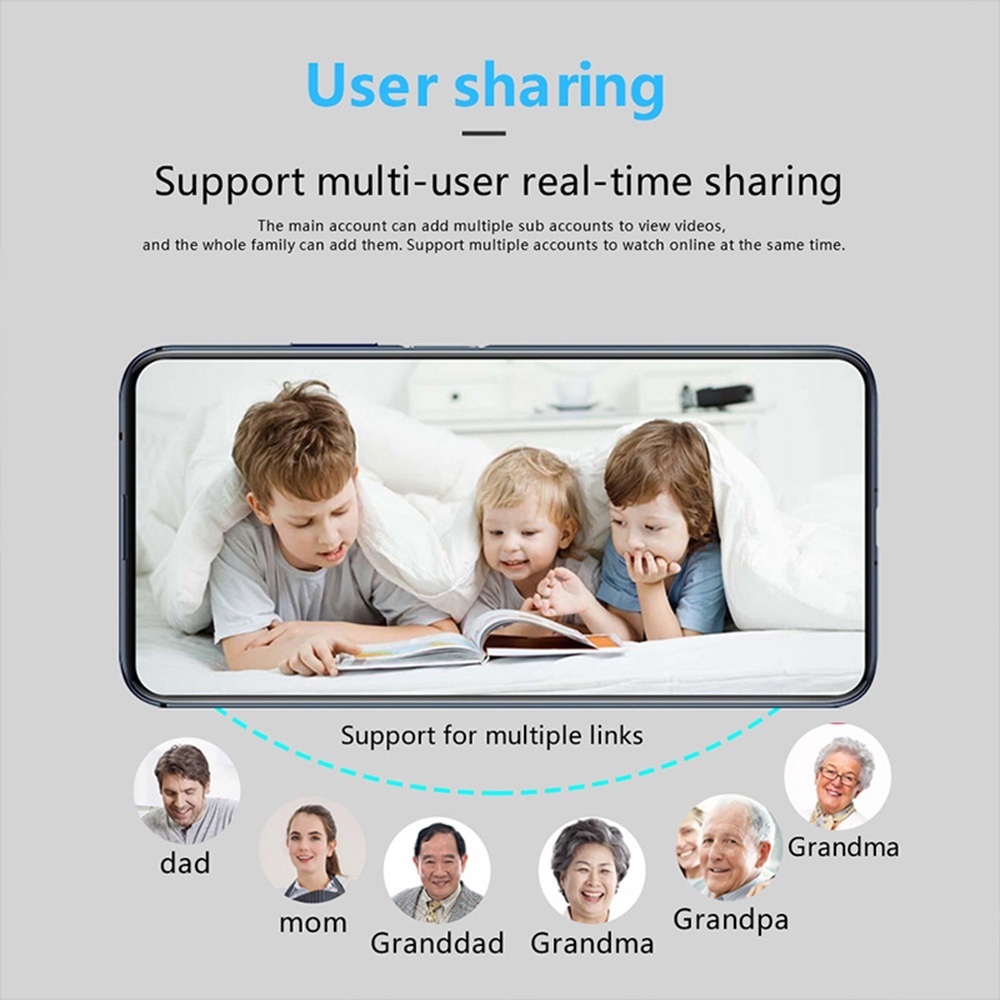 กล้องวงจรปิดไร้สาย 1080P WIFI ขนาดเล็ก ความละเอียดสูง มองเห็นที่มืด ตรวจจับการเคลื่อนไหว มองเห็นที่มืด สําหรับเด็กทารก