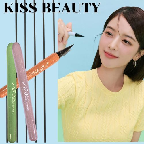 เซ็ตปากกาอายไลเนอร์กันน้ําติดทนนาน NO:59038 kiss beauty protean eyeliner กันเส้นเรียบและไม่สะดุด เหมาะสำหรับมือใหม่