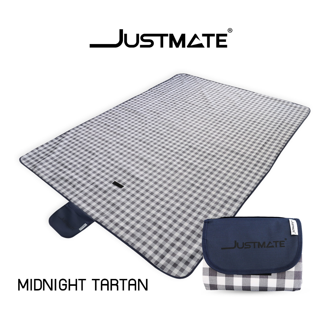 [JUSTMATE] เสื่อปิกนิก ผ้าปูปิกนิกกลางแจ้ง CAMPING PICNIC MAT มี 4 สี ขาวดำ สีม่วง สีรุ้ง สีเขียว