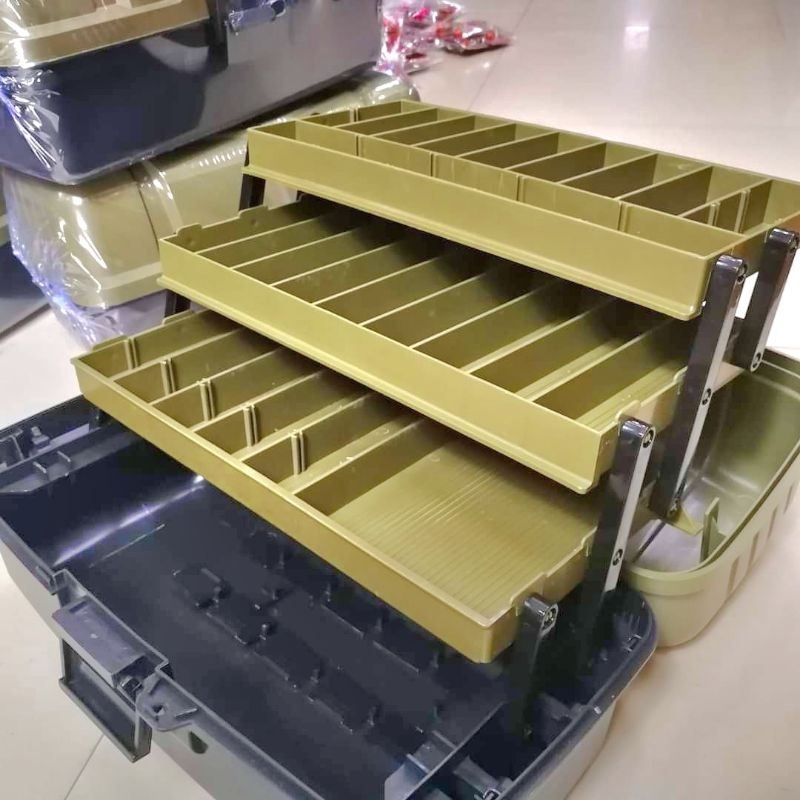 กล่องอุปกรณ์ตกปลา มารูเกียว C380 อย่างหนา ยืนทับได้