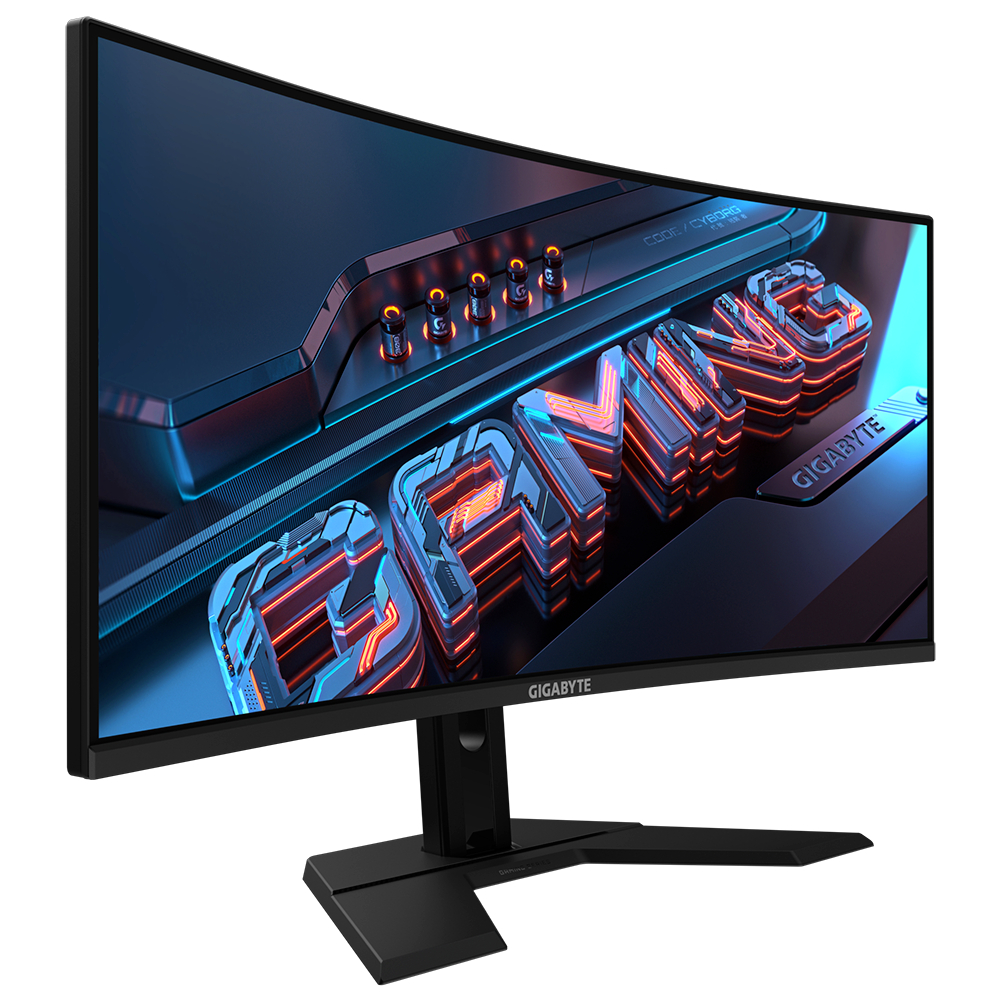 GIGABYTE GS34WQC Gaming Monitor (จอมอนิเตอร์) | 34" WQHD | VA | 1ms | 120Hz OC 135Hz | Adaptive-Sync