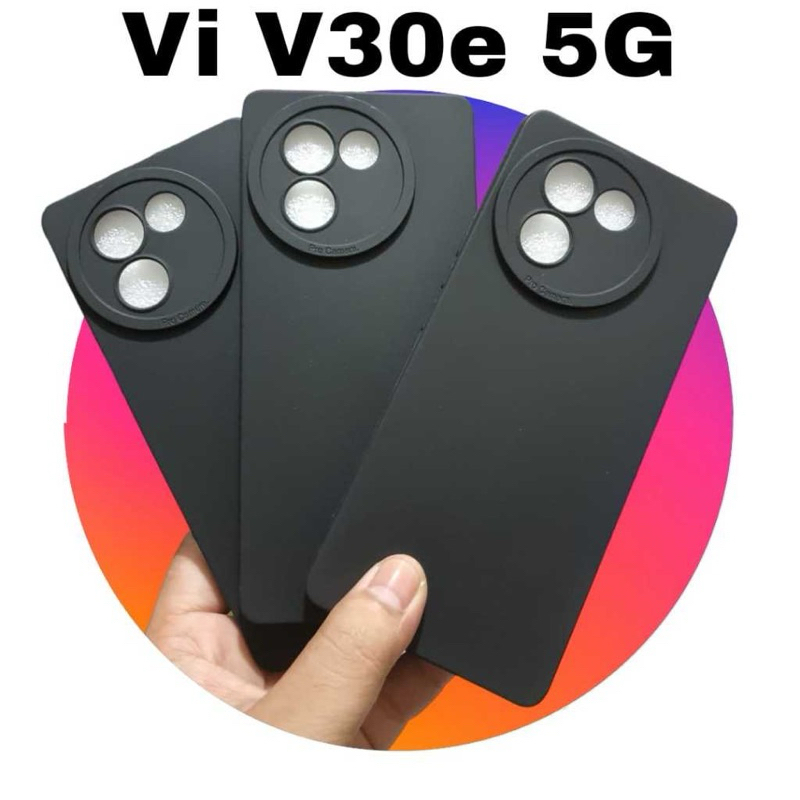 [ส่งจากไทย] เคสโทรศัพท์มือถือ ซิลิโคนTPUสีดำ สำหรับ Vivo V30E