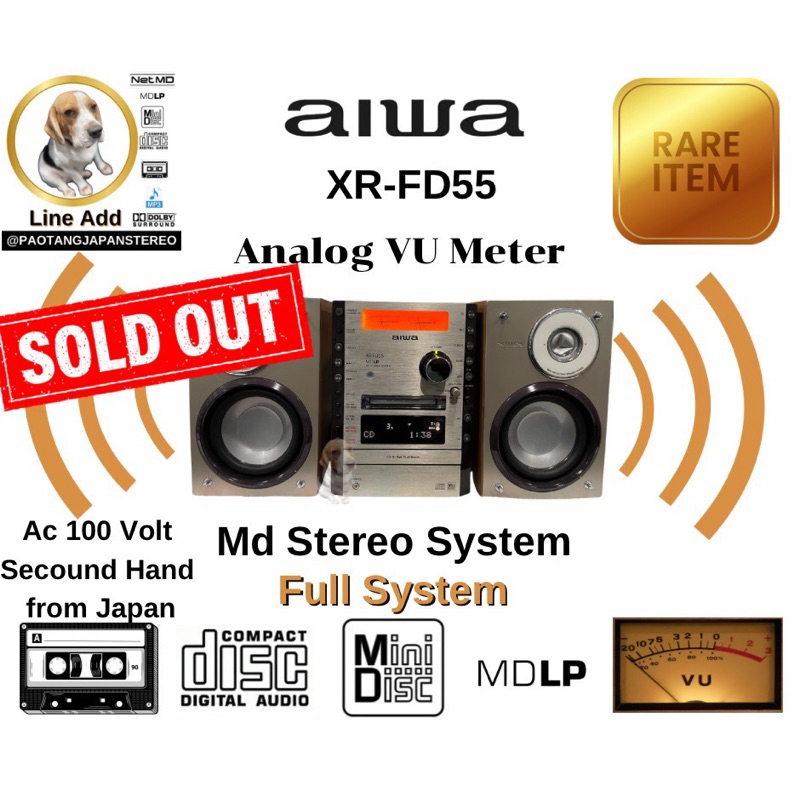 AIWA XR-FD55 เครื่องเสียงญี่ปุ่นใช้งานครบ