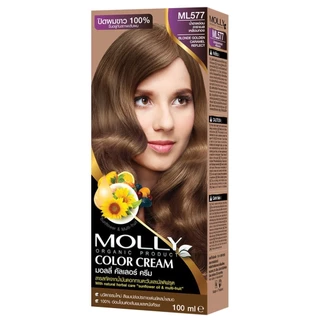 Molly Organic Color Cream มอลลี่ คัลเลอร์ ครีมเปลี่ยนสีผม สีย้อมผม 100ml