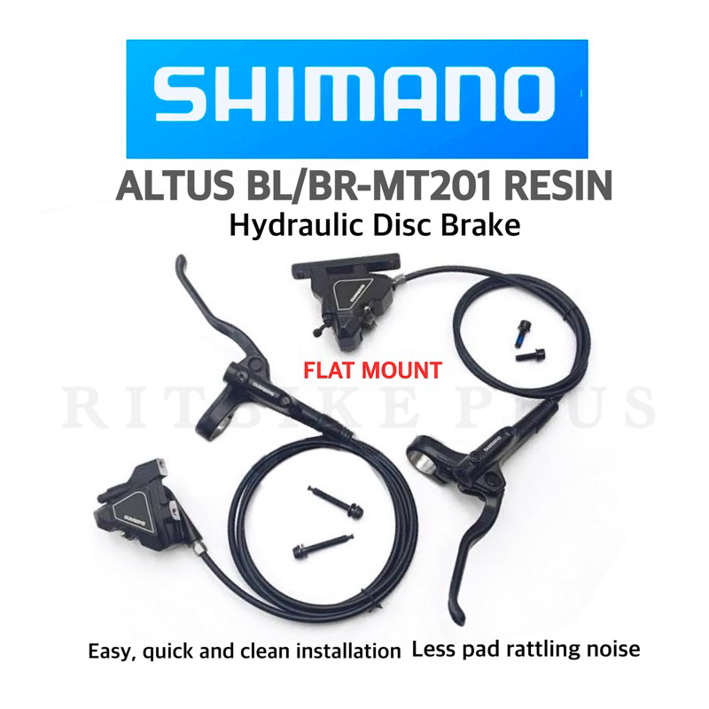 ชุดดิสก์เบรคจักรยาน SHIMANO รุ่น ALTUS รุ่น BL-MT201/BR-UR300, RESIN (FLAT MOUNT)